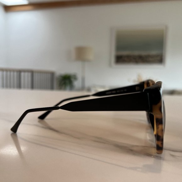 THIERRY LASRY Brown Tortoise Shell Leggy Sunglasses with Black Titanium Arms main image 5